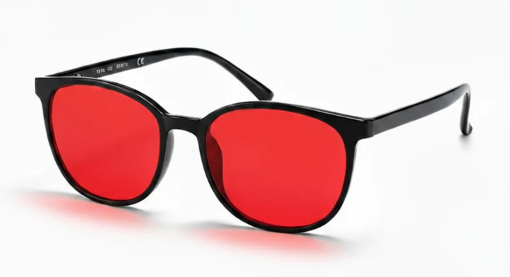 Flow® | Lunettes anti-lumière bleue unisexes à verres rouges.