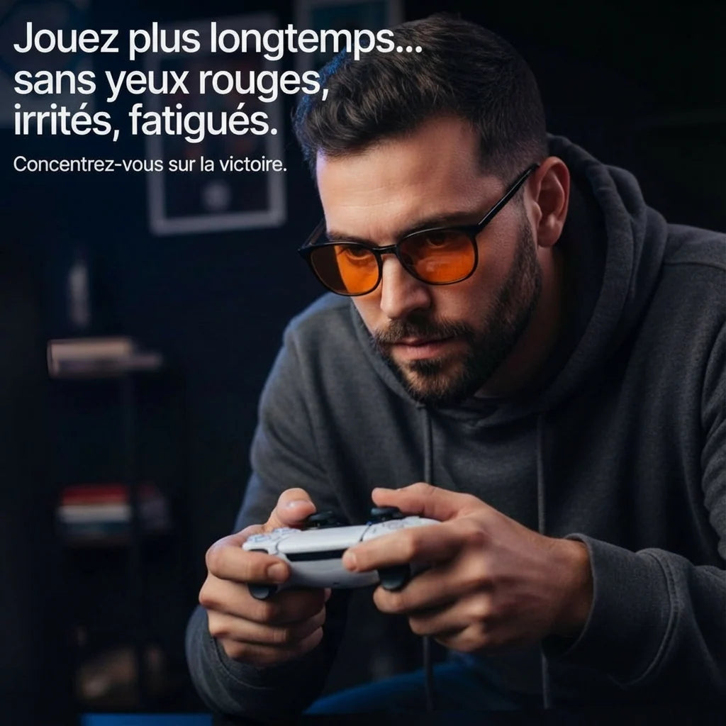 Flow® | Lunettes unisexes à verres rouges – Anti lumière bleue